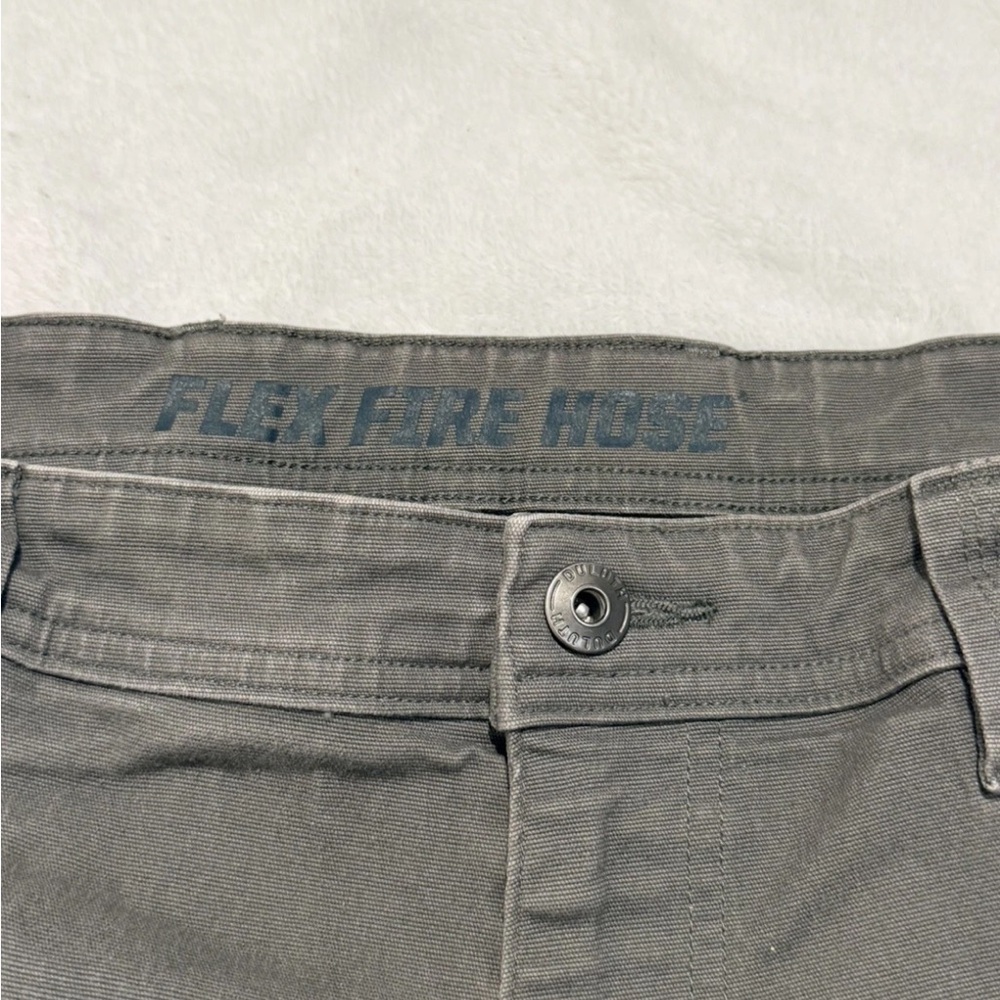 Duluth Trading Flex Fire Hose 40x32  Relaxed Fit Gray Jeans